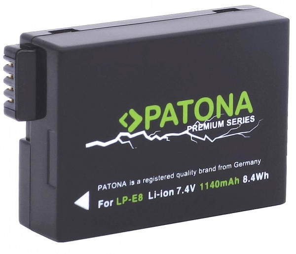Patona Premium Ersatz für Akku Canon LP-E8