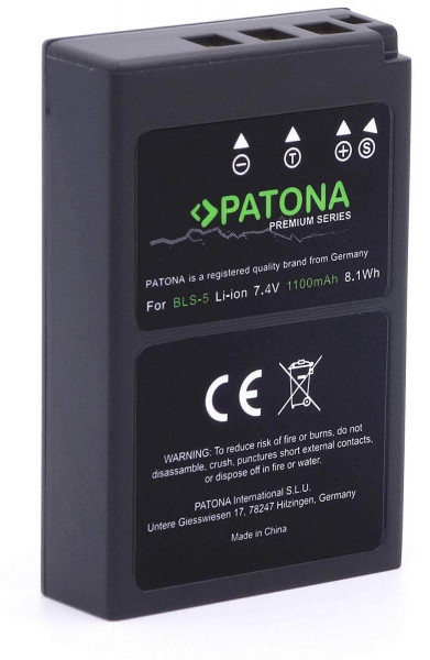 Patona Premium für Akku Olympus OM System BLS-5 BLS-50