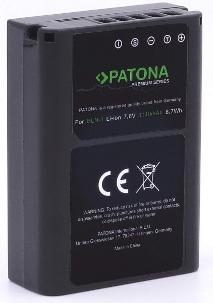 Patona Premium Ersatz für Akku Olympus BLN-1