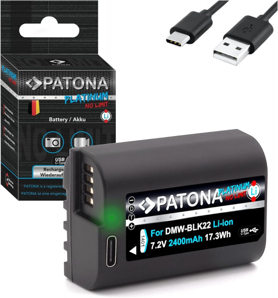 Patona Platinum DMW-BLK22 USB-C