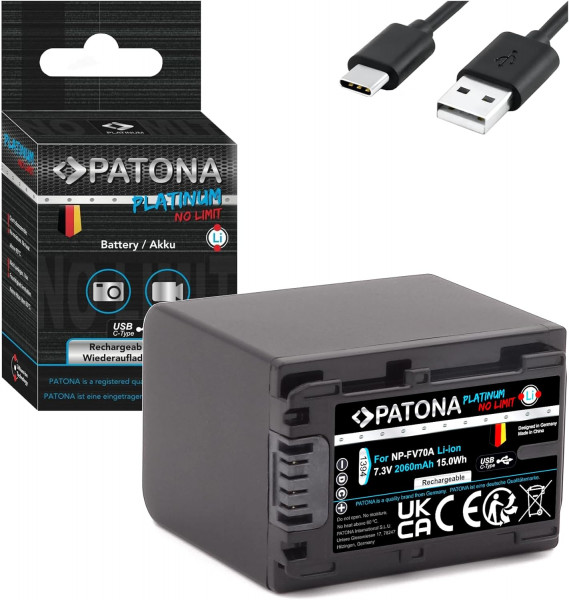 Patona Platinum NP-FV70 USB-C