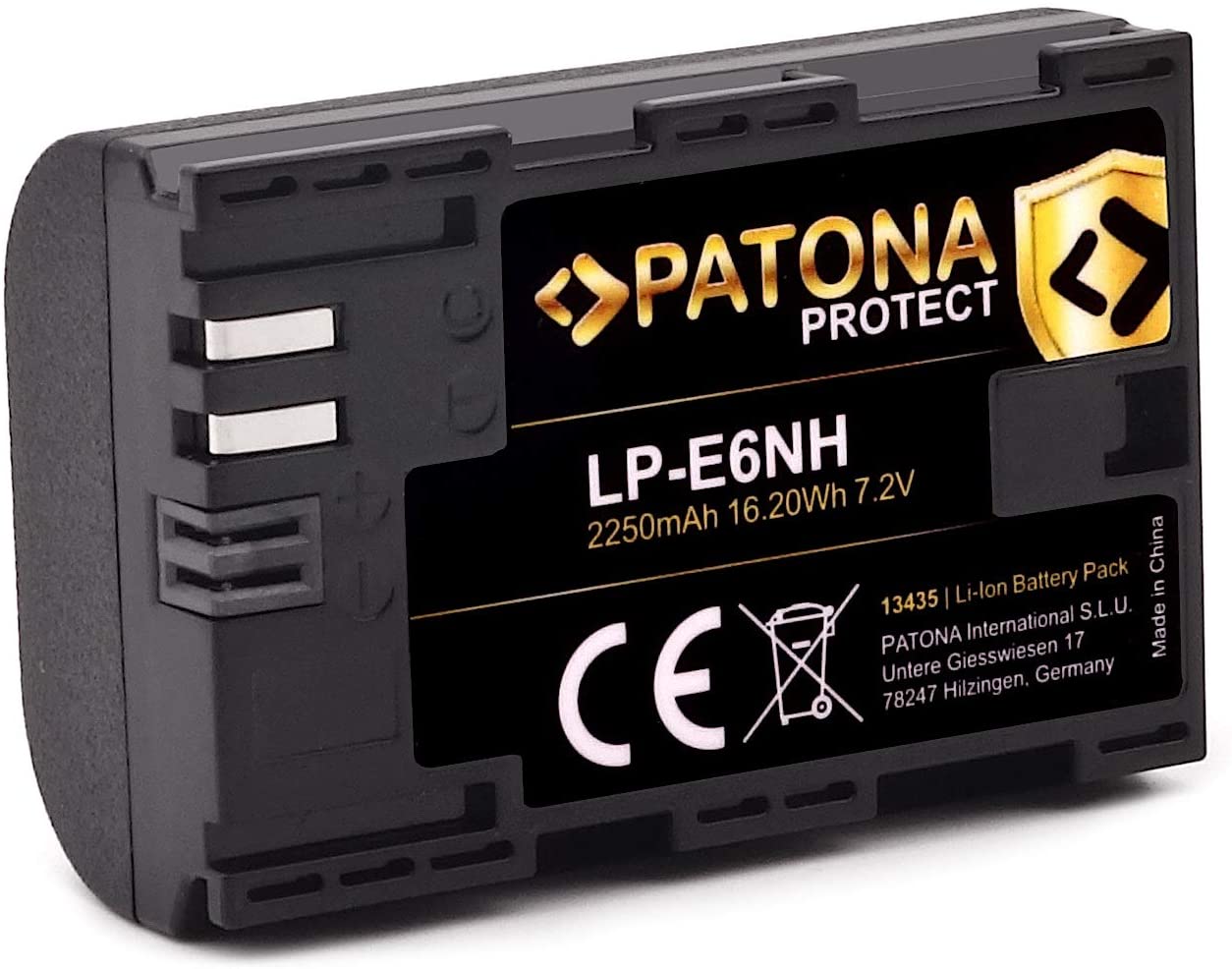 PATONA 2x Akku kompatibel für Canon NP-E3 Li-Ion Ersatzakku, 12
