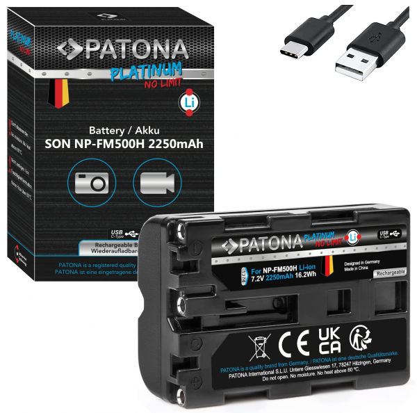 Patona Protect USB-C NP-FM500H